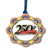 The United States Marine Corps 250th Ornament features a gold and red design with “250” in bold, a United States Marine Corps banner, and a blue ribbon. Crafted with 24-karat gold, it displays patriotic stars and stripes accents—making it the perfect USMC anniversary gift. The years “1775 - 2025” are displayed at the bottom.