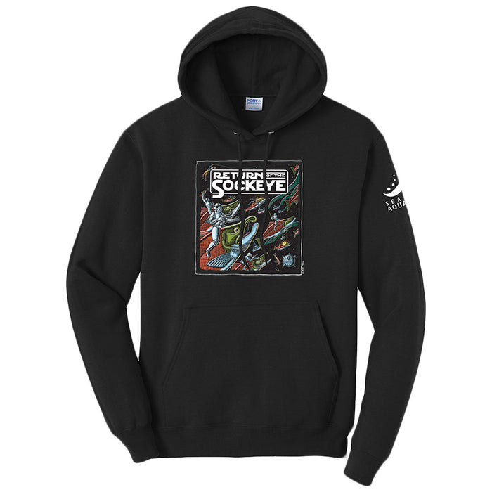 Seattle Aquarium Return of the Sockeye Hooded Sweatshirt