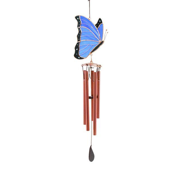 Stained Glass Butterfly Wind Chime