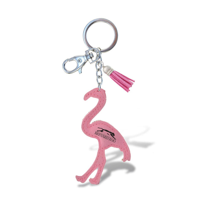 Brevard Zoo Flamingo Bling Keychain
