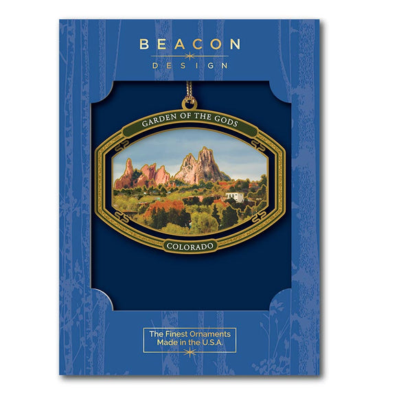 Garden of the Gods Metal Christmas Ornament