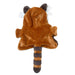 The Plushy's Closet Red Panda Costume is a soft, brown outfit featuring small ears, a fluffy striped tail, and blue tufts by the hood. Made from eco-friendly plush, it’s a delightful wildlife gift for animal lovers.