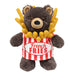 The Plushy's Closet Fries Costume features a plush brown teddy bear in a red and white striped "French FRIES" container with soft yellow plush fries—a delightful and sustainable addition to any playroom.