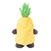 The Plushy's Closet Pineapple Costume is an eco-friendly plush toy with a textured yellow body, green leafy top, and brown arms and legs—ideal for snuggles and imaginative play.