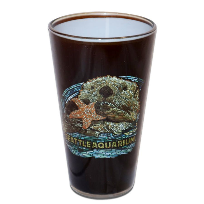 Seattle Aquarium Sea Otter Pint Glass