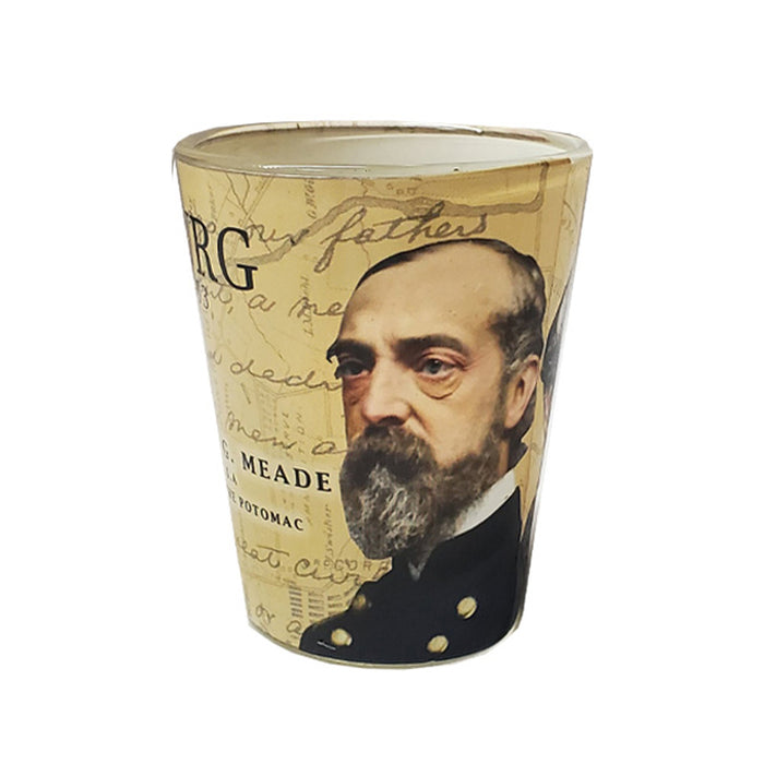 Gettysburg National Military Park Robert E. Lee, George Meade Shot Glass
