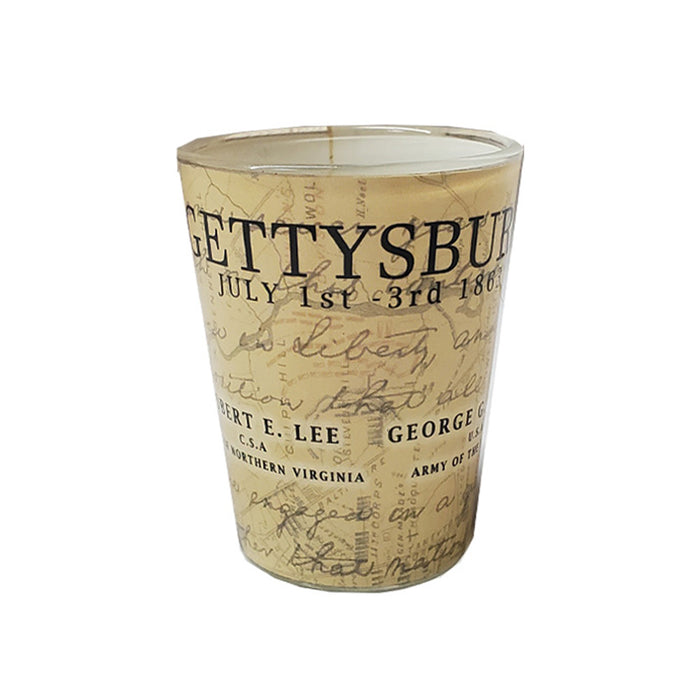 Gettysburg National Military Park Robert E. Lee, George Meade Shot Glass