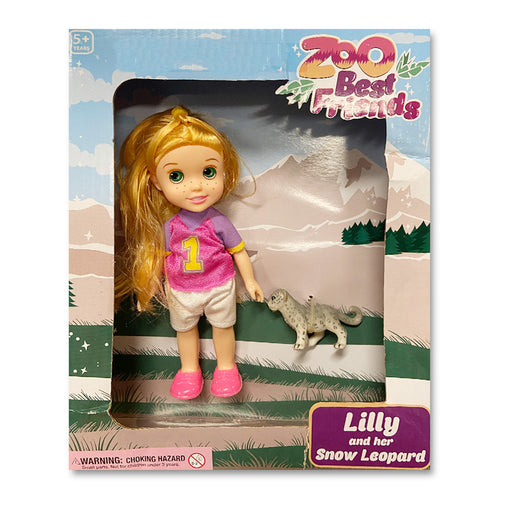 Eco Lilly Zoo Best Friends Snow Leopard Doll