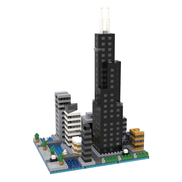 Mini Building Blocks Willis Tower Chicago Skyline
