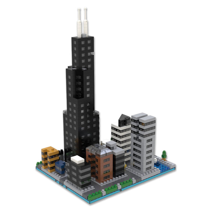 Mini Building Blocks Willis Tower Chicago Skyline