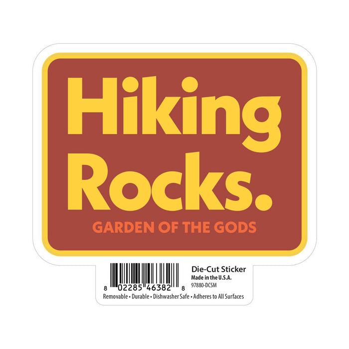 Garden of the Gods Hiking Rocks Sticker