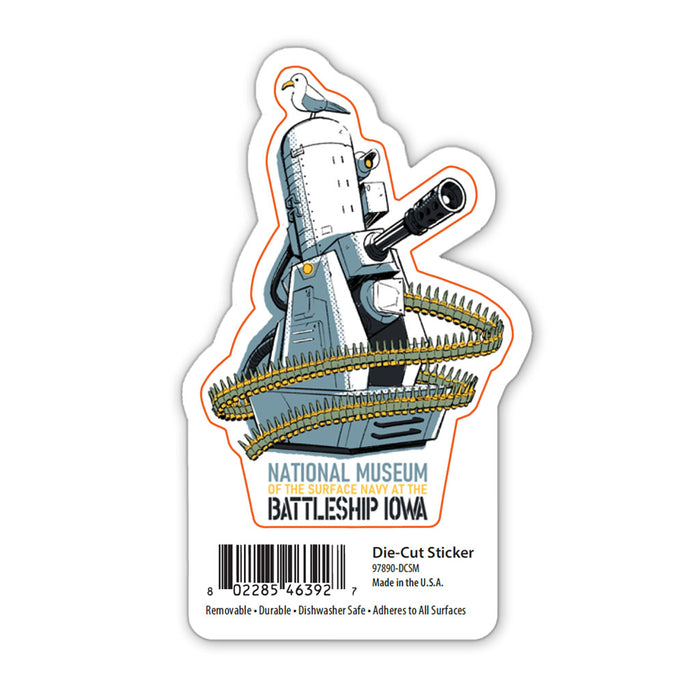 Battleship IOWA Brent Noll Phalanx Sticker