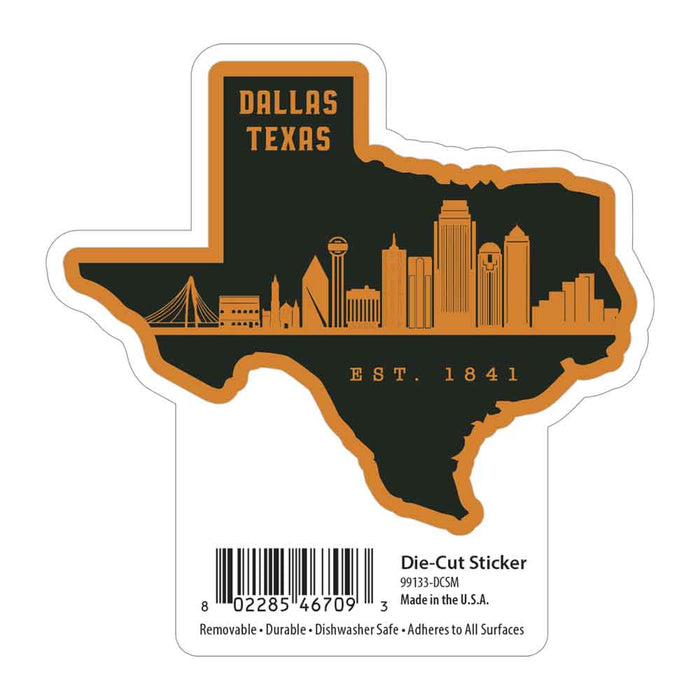 Reunion Tower Dallas Skyline Sticker