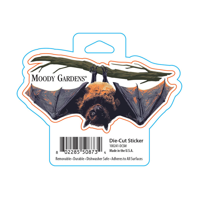Moody Gardens Hanging Bat Sticker