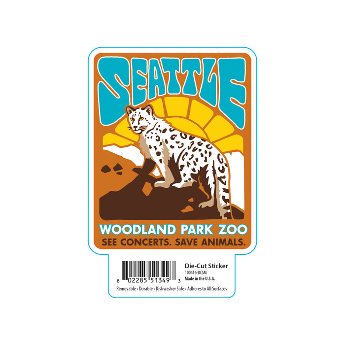 Woodland Park Zoo Snow Leopard Sticker
