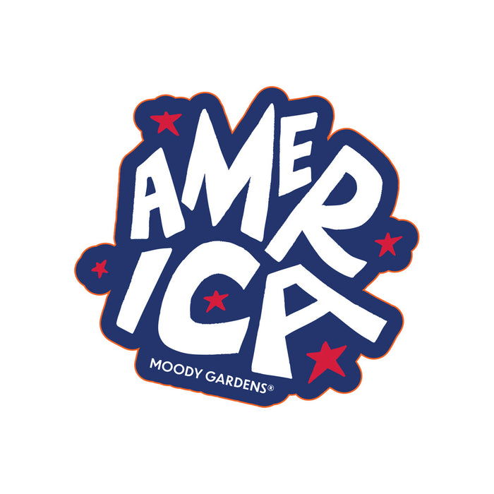 Moody Gardens America Sticker
