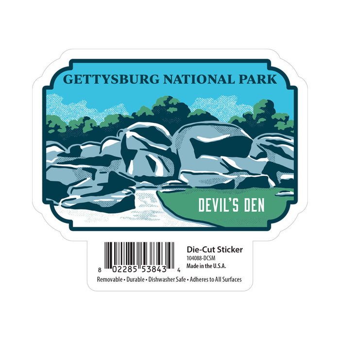 Gettysburg National Military Park Devils Den Sticker