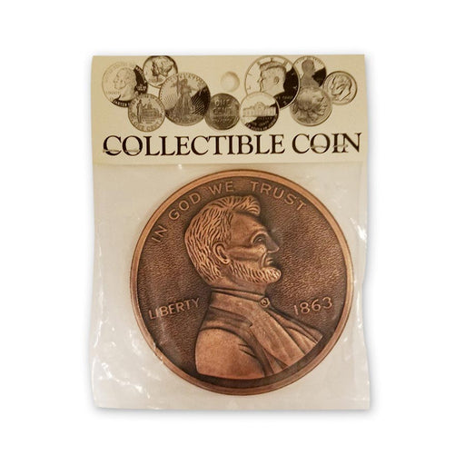 Paper Weight Lincoln Gettysburg Penny Abraham Lincoln 1863