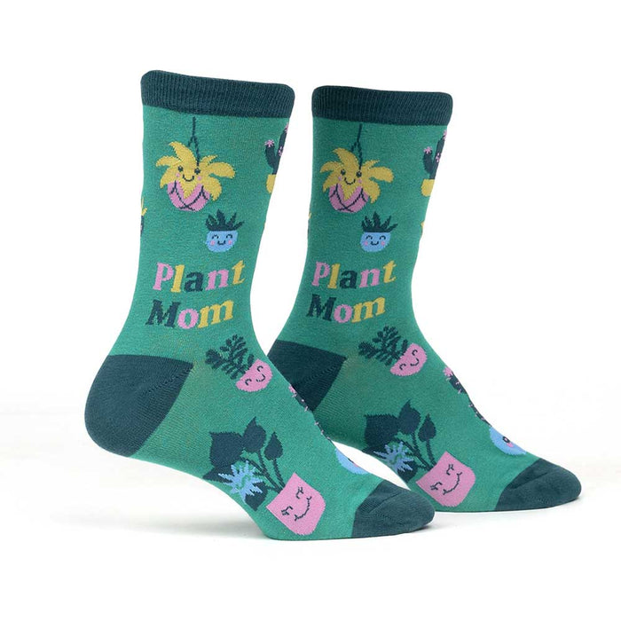 Plant Mom Crew Socks