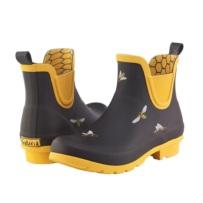 Black Bees Chelsea Rainboot