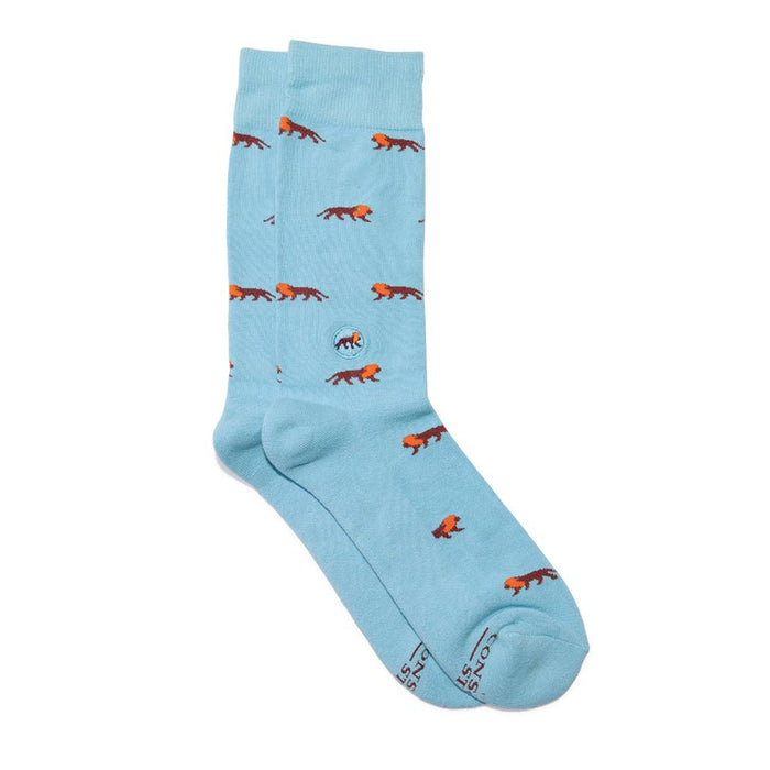 Sustainable Socks that Protect Lions in the Wild