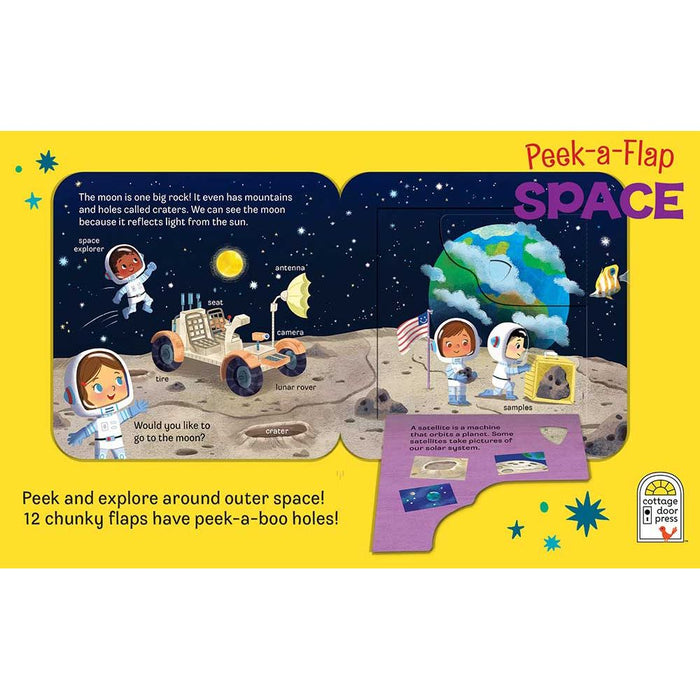 Peek-a-Flap: Space Children's Book