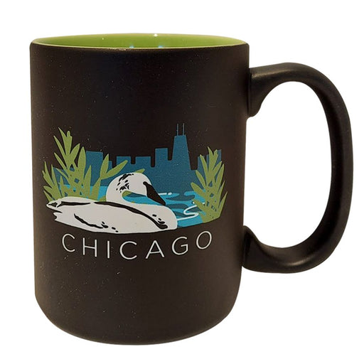 Swan With Chicago Skyline Mug