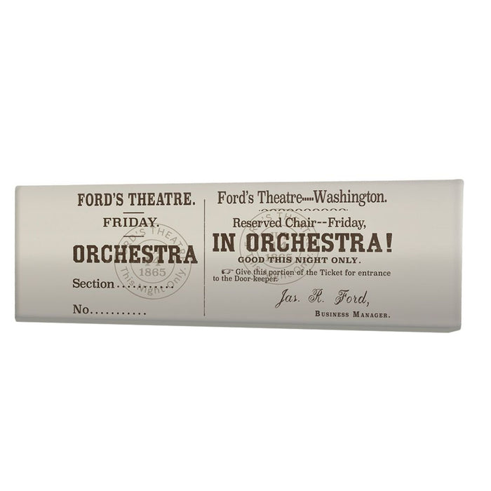 Ford's Theatre Ticket Panoramic Magnet