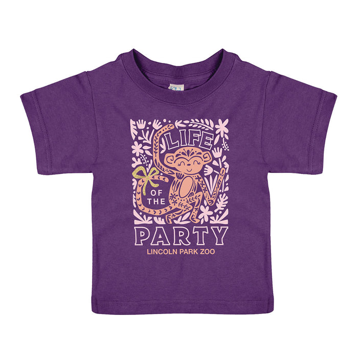 Lincoln Park Zoo Monkey Life of The Party Toddler T-Shirt