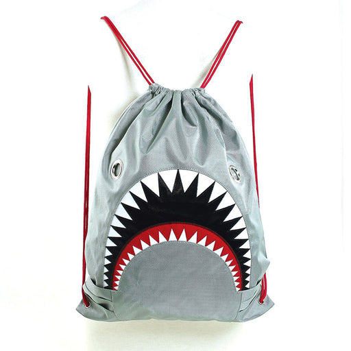 Drawstring Great White Shark Backpack