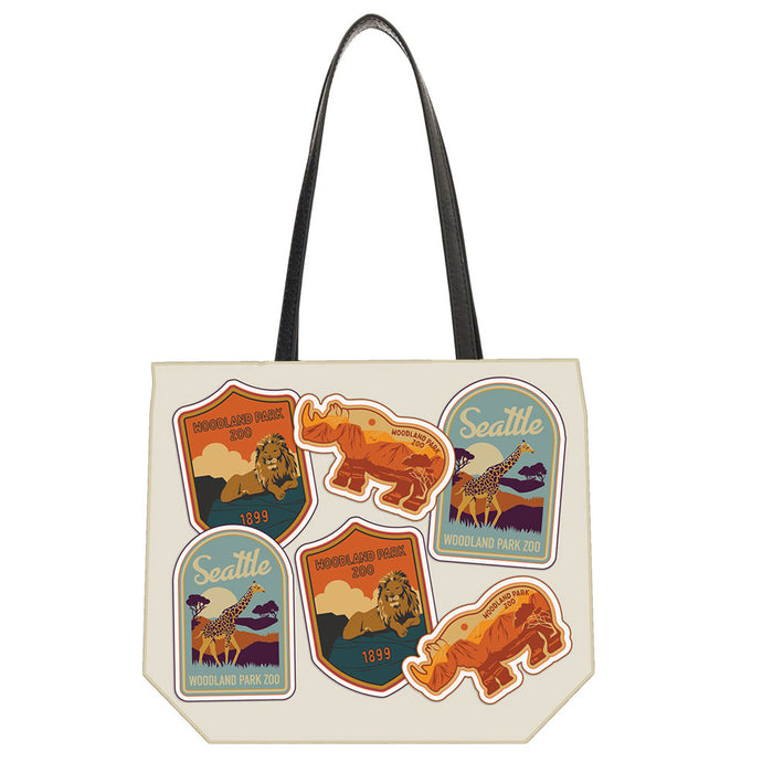 Woodland Park Zoo Patch Tote Bag