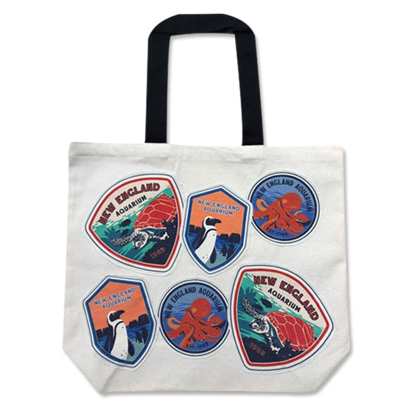 New England Aquarium Patch Tote Bag