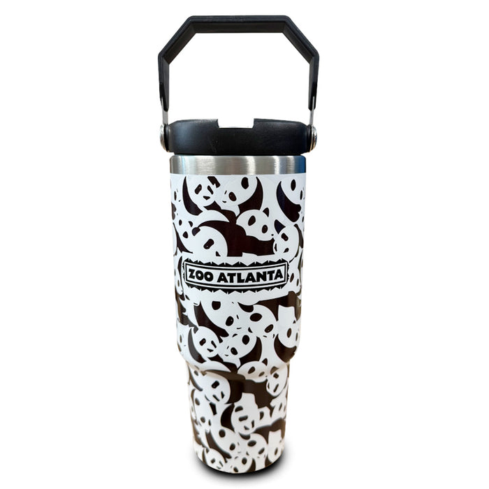 Panda Flat Top Water Bottle