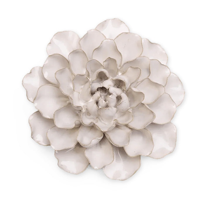 Ceramic Flower, Ivory European Water Lily