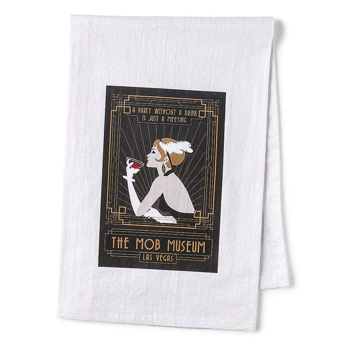 The Mob Museum 'A Party Without A Drink' Tea Towel