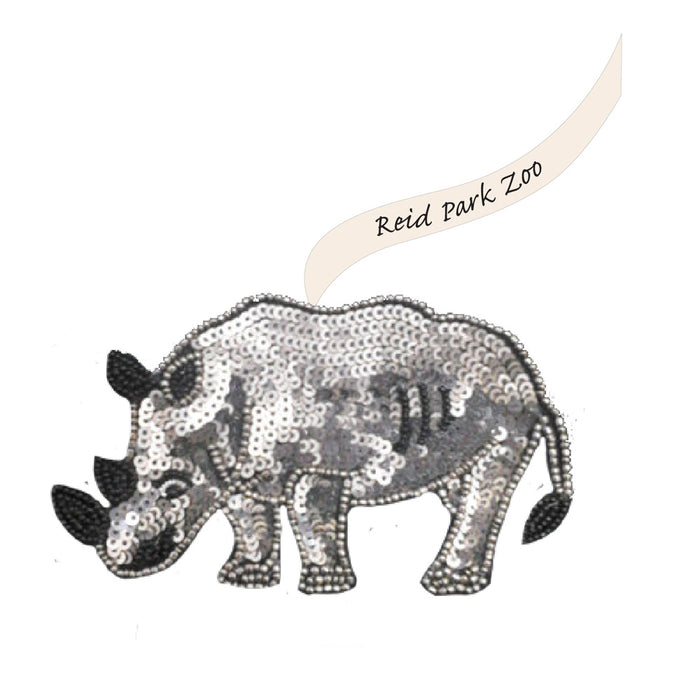 Reid Park Zoo Sequin Rhino Ornament