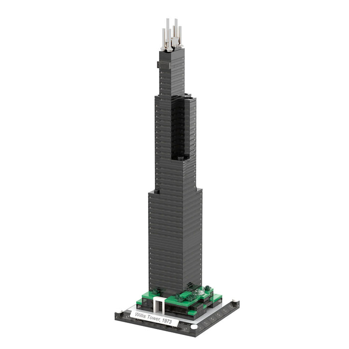 Willis Tower Atom Brick Replica Model