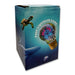 The Axolotl LED Lightbulb box shows underwater animals—a turtle, whale, and jellyfish—in a vibrant sea design. The box reads "Axolotl LED Lightbulb," making it perfect for children's bedroom lighting and energy efficient use.