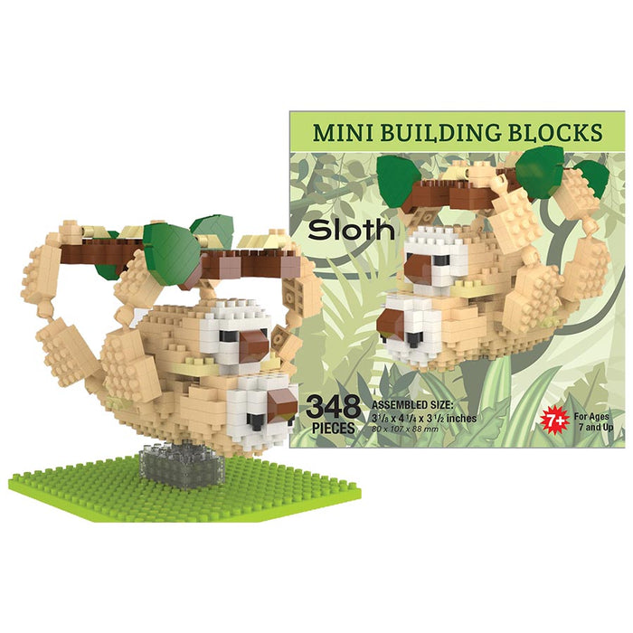 Plastic Construction Toy Blocks Set - Sloth