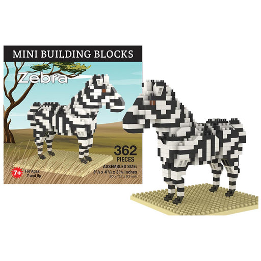 Plastic Construction Toy Blocks Set - Zebra
