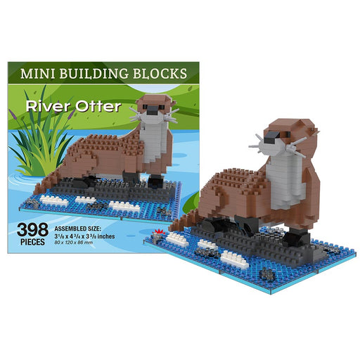 Plastic Construction Toy Blocks Set - River Otter