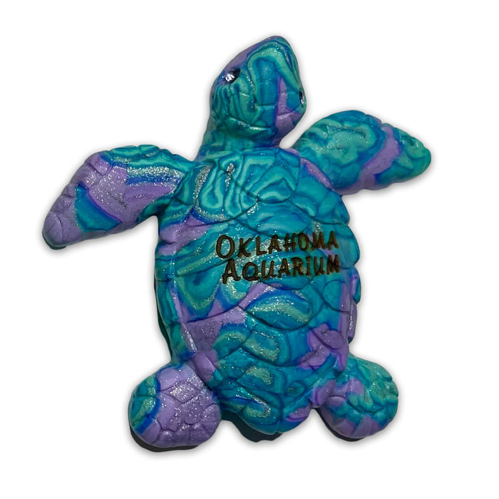 Oklahoma Aquarium Jeweled Sea Turtle Magnet