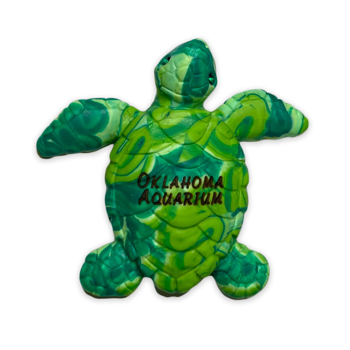 Oklahoma Aquarium Jeweled Sea Turtle Magnet