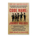 Book cover for *Code Name: Johnny Walker: The Extraordinary Story of the Iraqi Who Risked Everything to Fight with the U.S. Navy SEALs – The NYT Bestselling Translator Biography from 1000+ Missions* depicting six soldiers in military gear, standing together—including Johnny Walker, the legendary Iraqi translator who joined U.S. Navy SEALs on more than a thousand missions. The title and authors’ names are prominently displayed above and below the group.