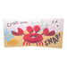 A page from Mini Pops: In the Sea!: Mini Pop-Up Board Book features a red crab with raised claws and big eyes, plus text reading, "Crab goes SNAP!"—with coral and sand details, ideal for toddler interactive or sea animal book collections.