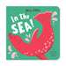 The cover of Mini Pops: In the Sea!: Mini Pop-Up Board Book features a playful red seal splashing on a green background. Ideal for toddlers, it promises "A pop-up on every page!" in the bottom right corner.