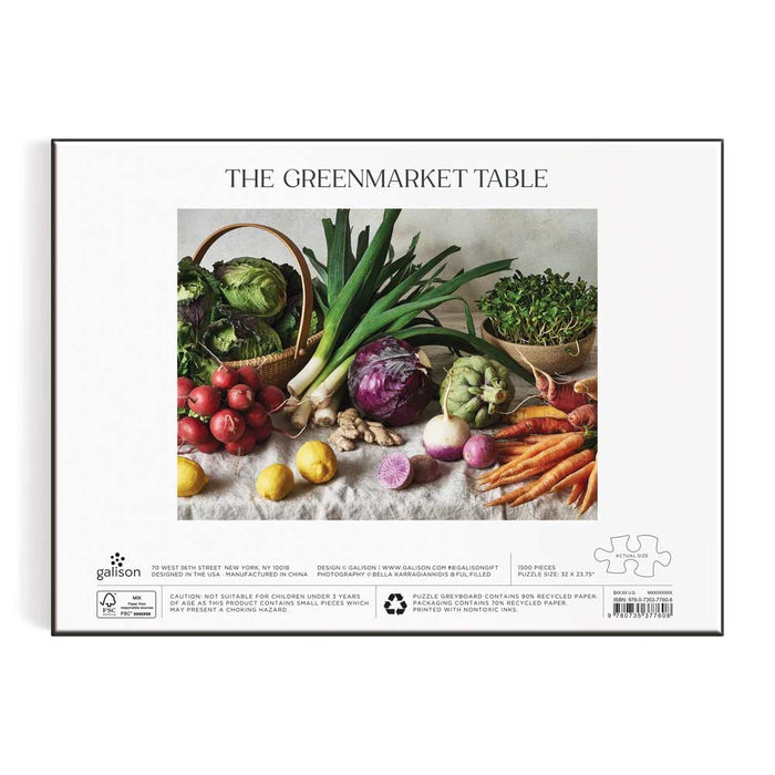 The Greenmarket Table 1500 Piece Puzzle