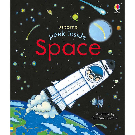 Peek Inside Space Kids Board Book