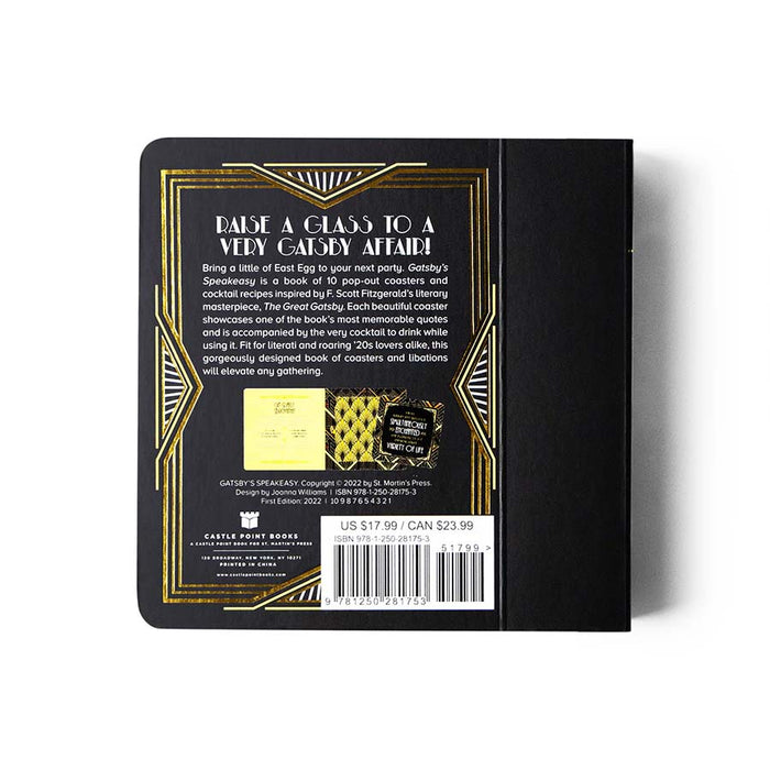 Gatsby's Speakeasy Cocktails and Coasters