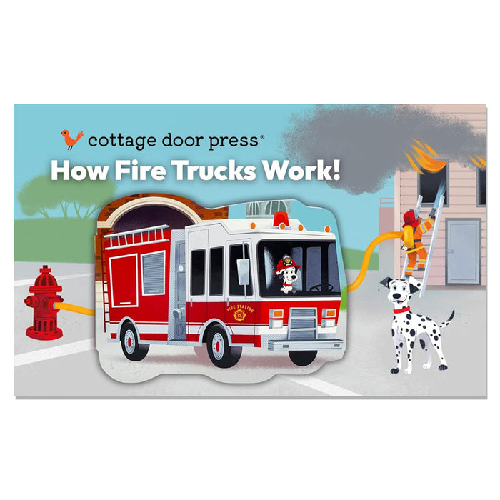How Fire Trucks Work - Children's Shaped Board Book for Little Red Firet Truck Engine Lovers